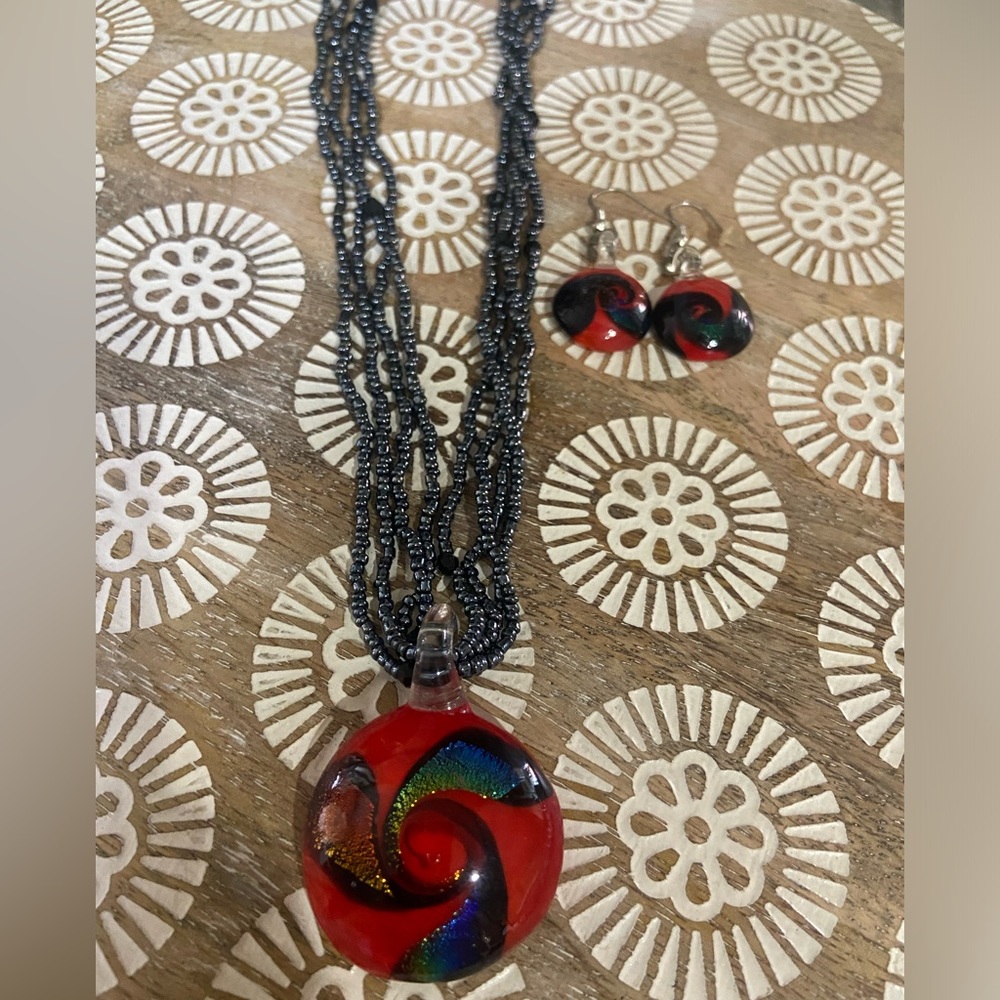 Murano Art Glass necklace set